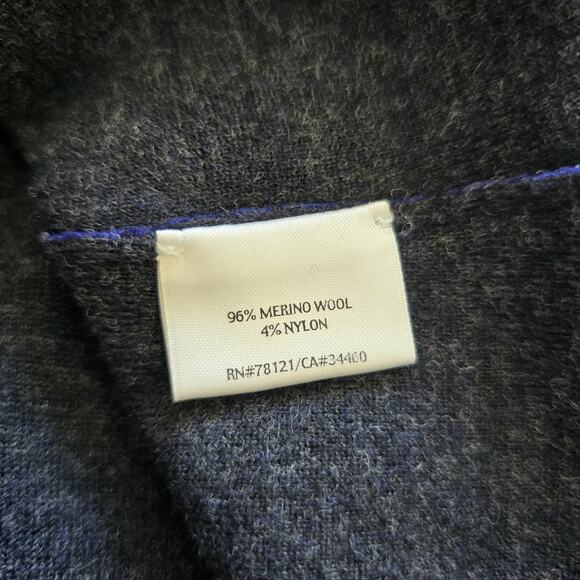 Eileen Fisher Felted Merino Wool Blazer Jacket Size XL Navy Lagenlook Minimalist - Picture 8 of 10